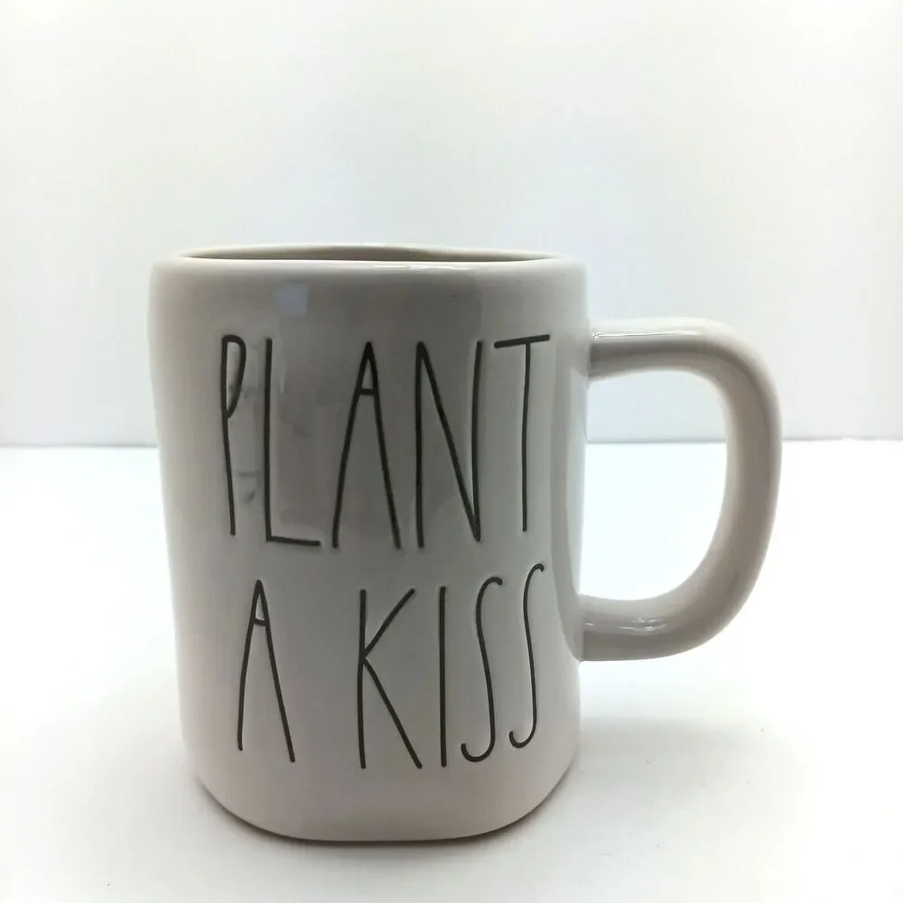 Rae Dunn By Magenta Plant A Kiss Mug Missing Topper Replacement Piece Flawed